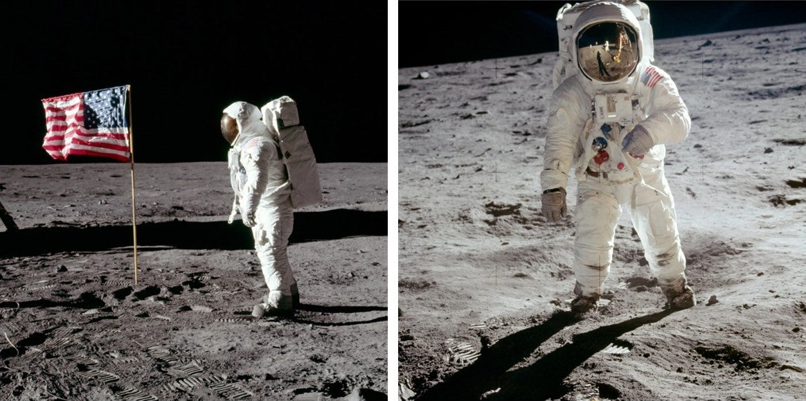 Apollo 11 Moon Landing Photography, documenting humanity's first steps on the Moon through analog film photography.