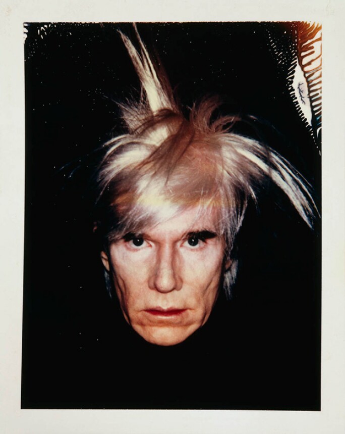Andy Warhol, Polaroid Portrait, c. 1970s-1980s, Polacolor. Available at Guy Hepner, New York.