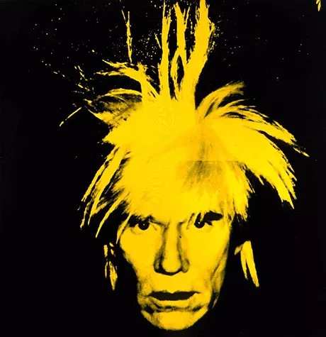 Andy Warhol, Self-Portrait, 1986, Silkscreen on canvas. Available at Guy Hepner, New York.