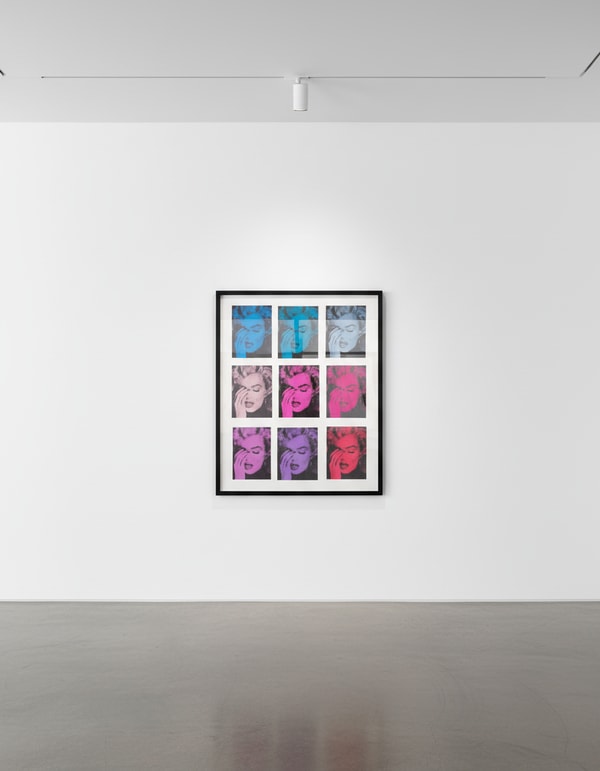 Russell Young, Marilyn Crying series, Acrylic, enamel and diamond dust screenprint on linen. Available at Guy Hepner, New York.