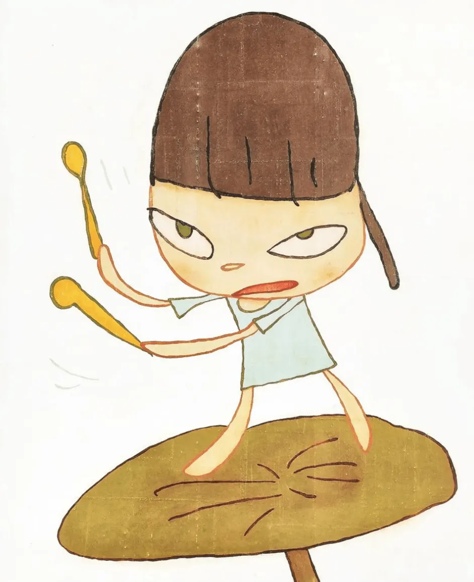 Marching On A Butterbur Leaf — Yoshitomo Nara, 2019