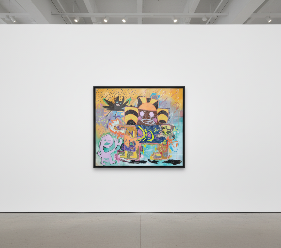 Adam Handler - Into the Wild, 2025, Oil stick and acrylic on canvas