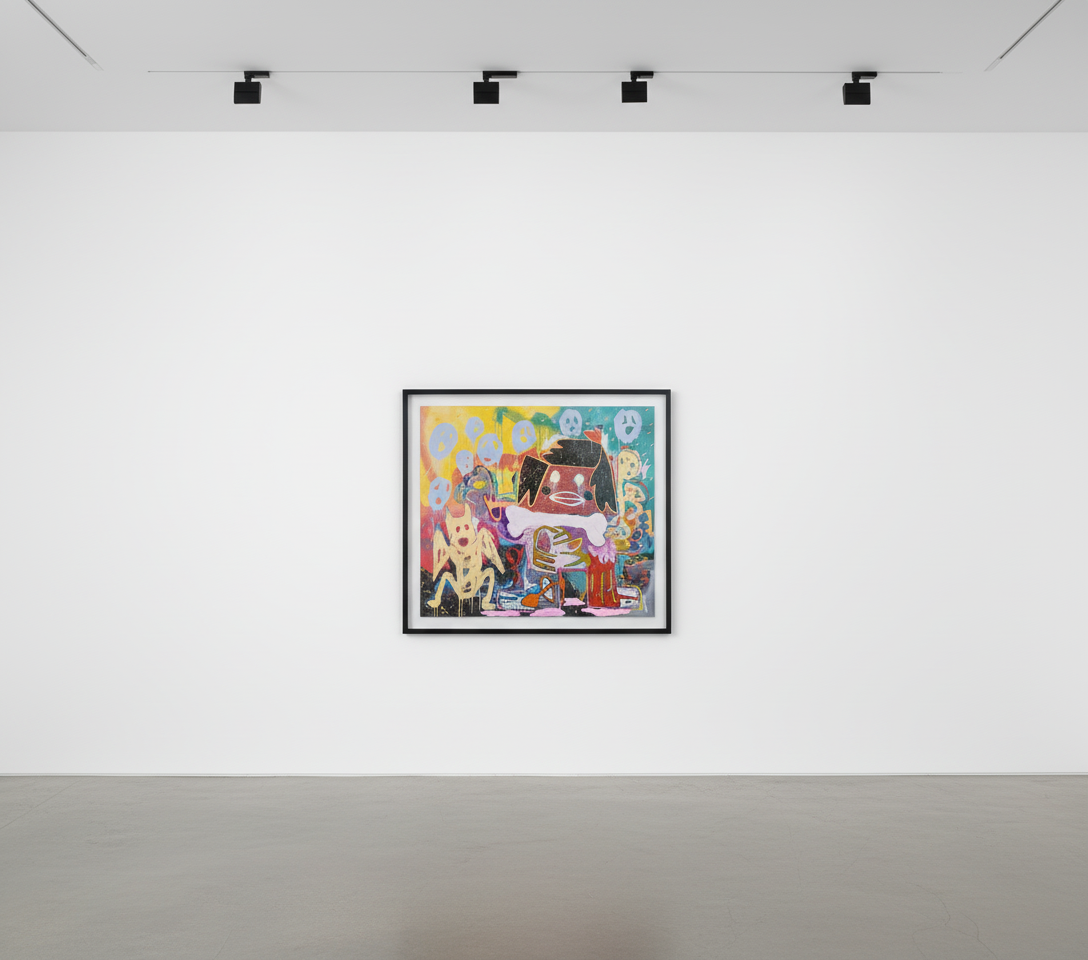 Adam Handler - Me and the Devil, 2025, Oil stick and acrylic on canvas