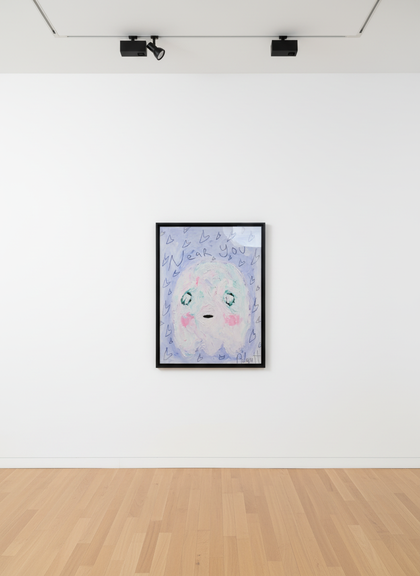 Adam Handler - Near You Ghost, 2021, Oil stick on canvas