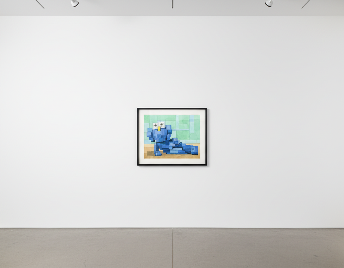 ADAM LISTER アダムリスター　シルクスクリーン　KAWS アトムモデル Blue BFF (After Kaws) — Adam Lister | Guy Hepner