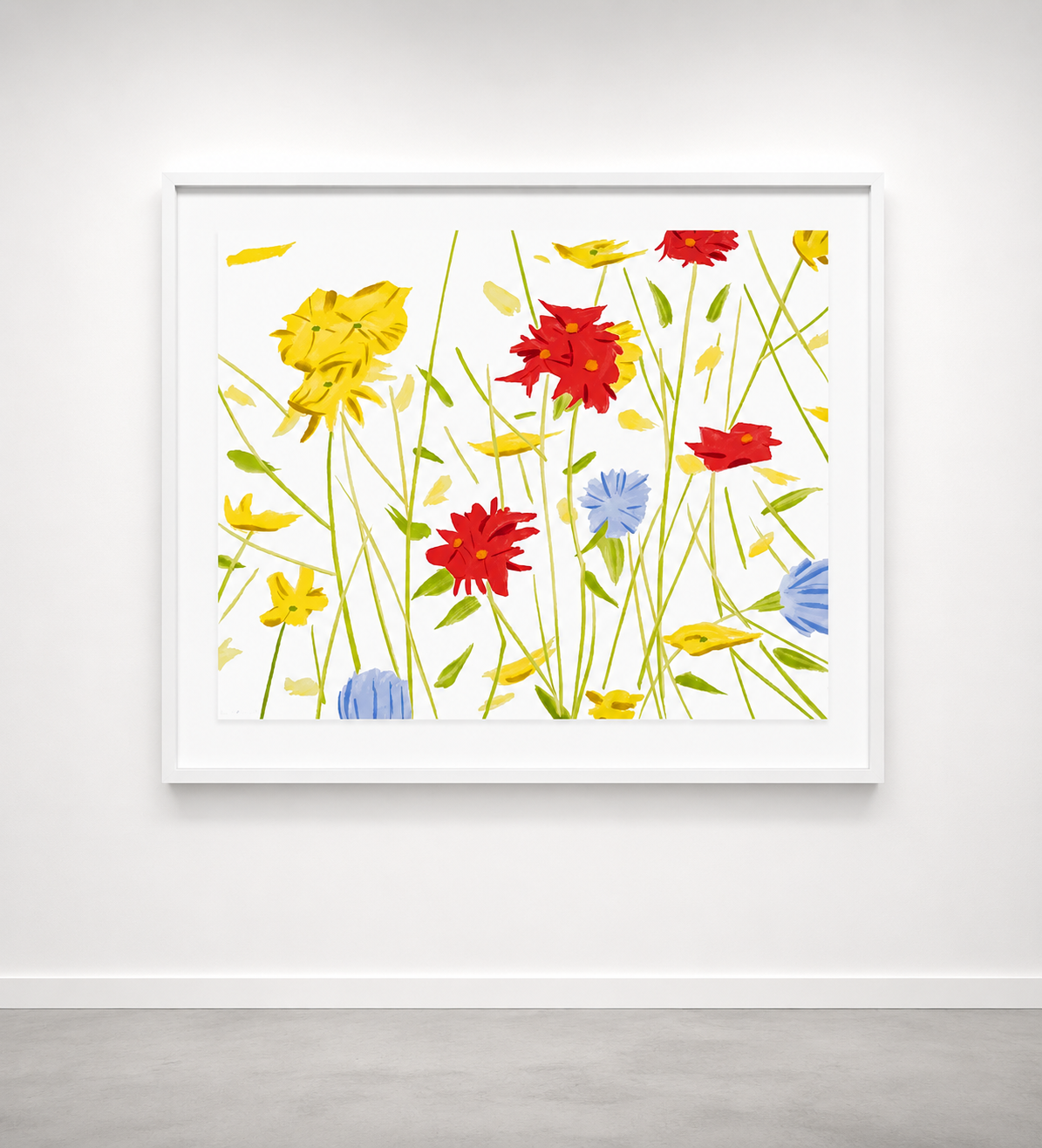 Alex Katz - Wildflowers, 2017, 21-color silkscreen on Saunders Waterford 425 gsm paper