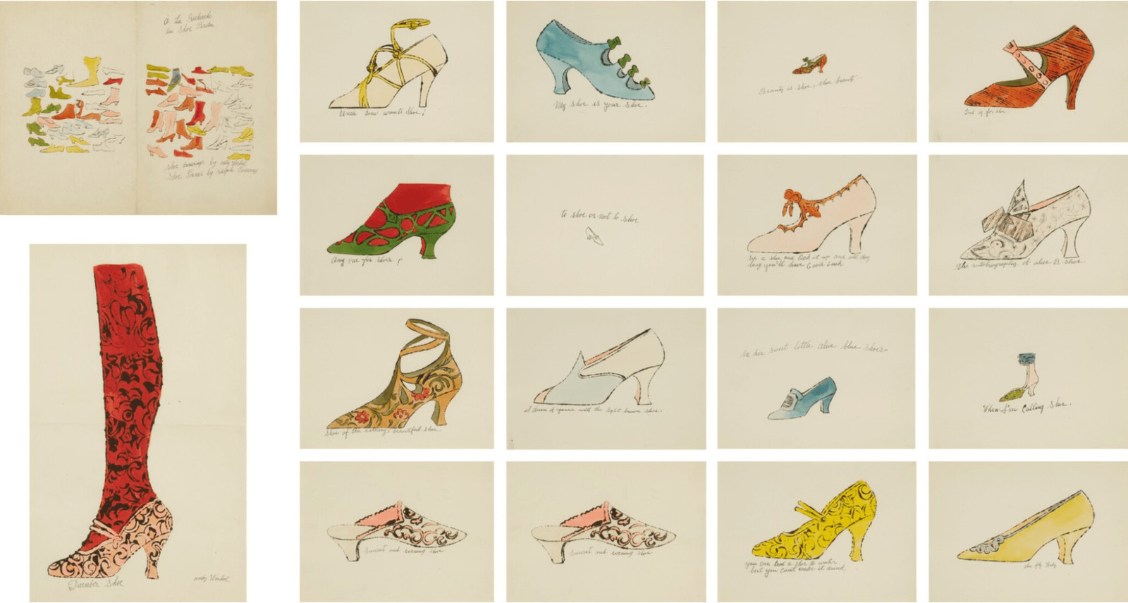 ANDY WARHOL、ANY ONE FOR SHOES? 希少画集画 Any One For Shoes ? F.S. IV… — Andy Warhol | Guy Hepner