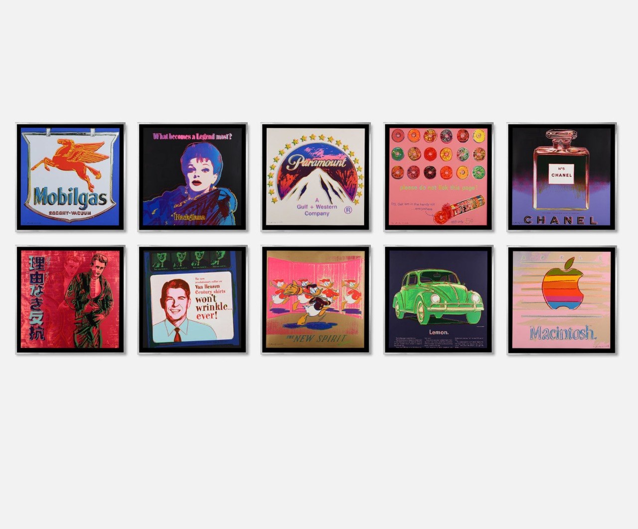 Andy Warhol Ads Complete Portfolio F.S. II.350–359
