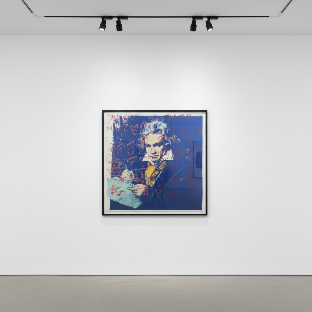 Bernard Charoy、Annabel、希少画集画、新品額装付 Beethoven Trial Proof TP… — Andy Warhol · Beethoven | Guy Hepner