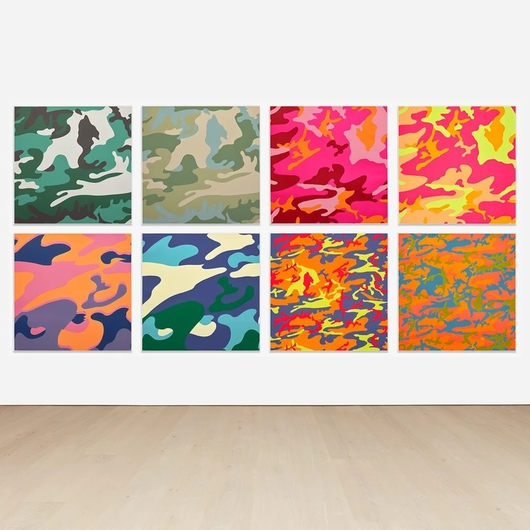 アート・デザイン・音楽 Andy Warhol Camouflage Camouflage F.S. II 406-413 — Andy Warhol | Guy Hepner