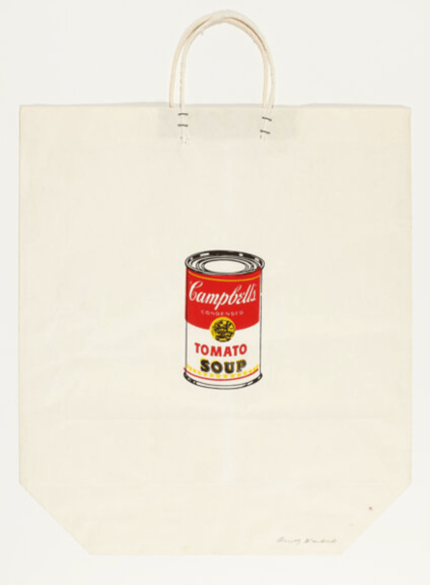 Campbell's Soup Can on a Shopping Bag