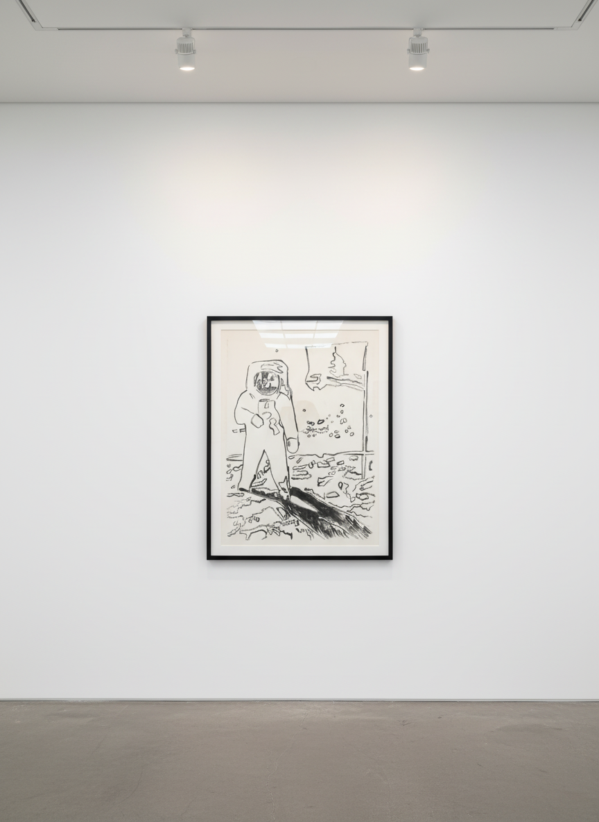 Andy Warhol, Moonwalk (FS II.404/405), 1987. Screenprint. Available at Guy Hepner, New York.