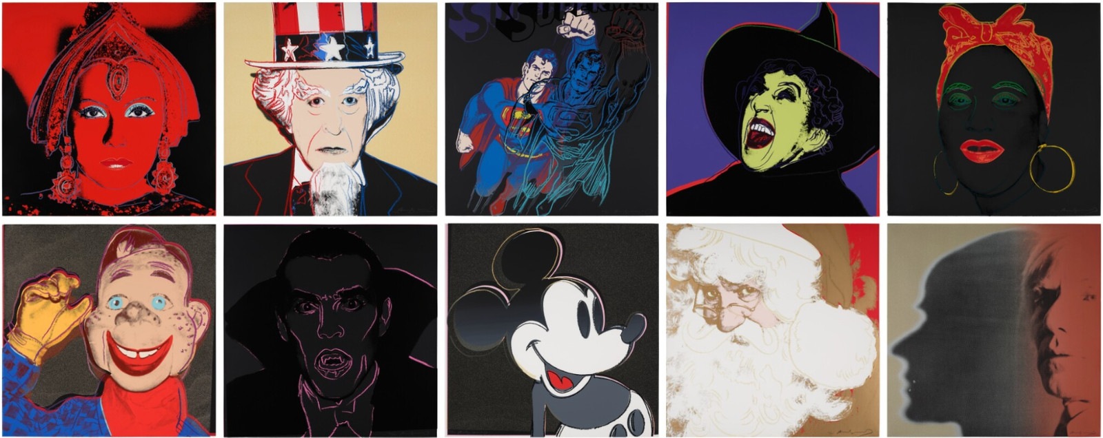Andy Warhol Myths Complete Portfolio F.S. II.258–267