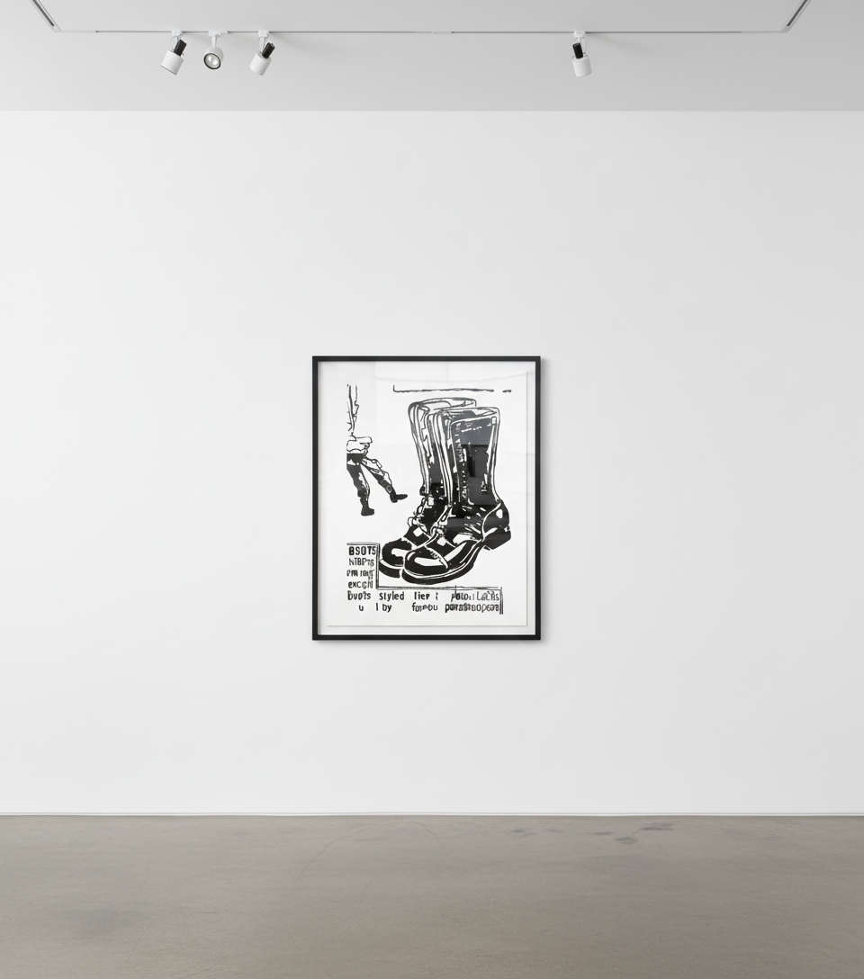 Paratrooper Boots Positive — Andy Warhol