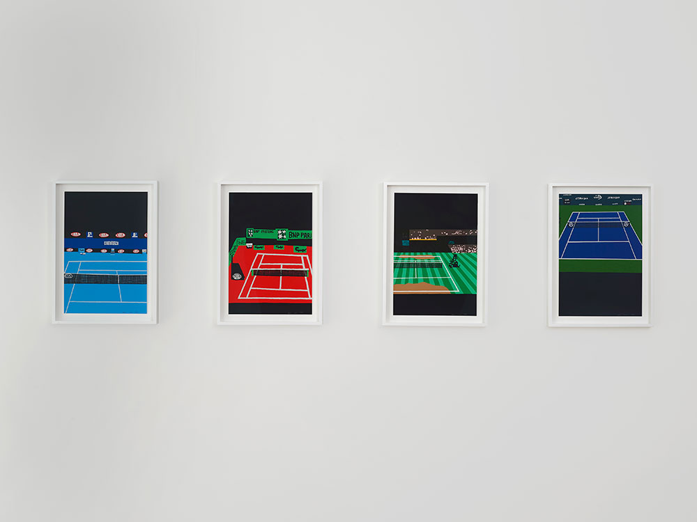 Jonas Wood - Four Majors, 2018, Multicolor screen print on coventry rag