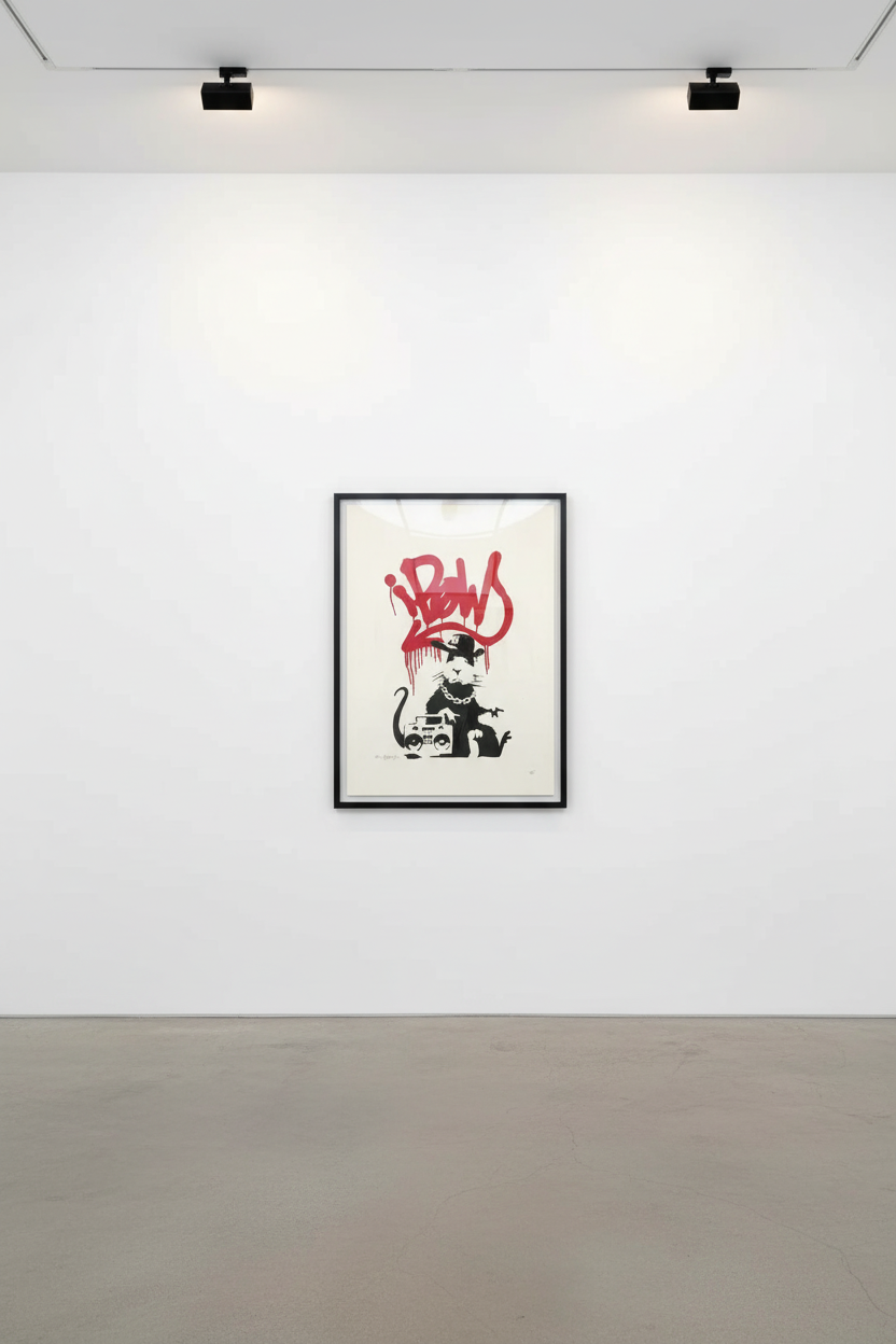 Gangsta Rat (Orange)… — Banksy · Gangsta Rat | Guy Hepner