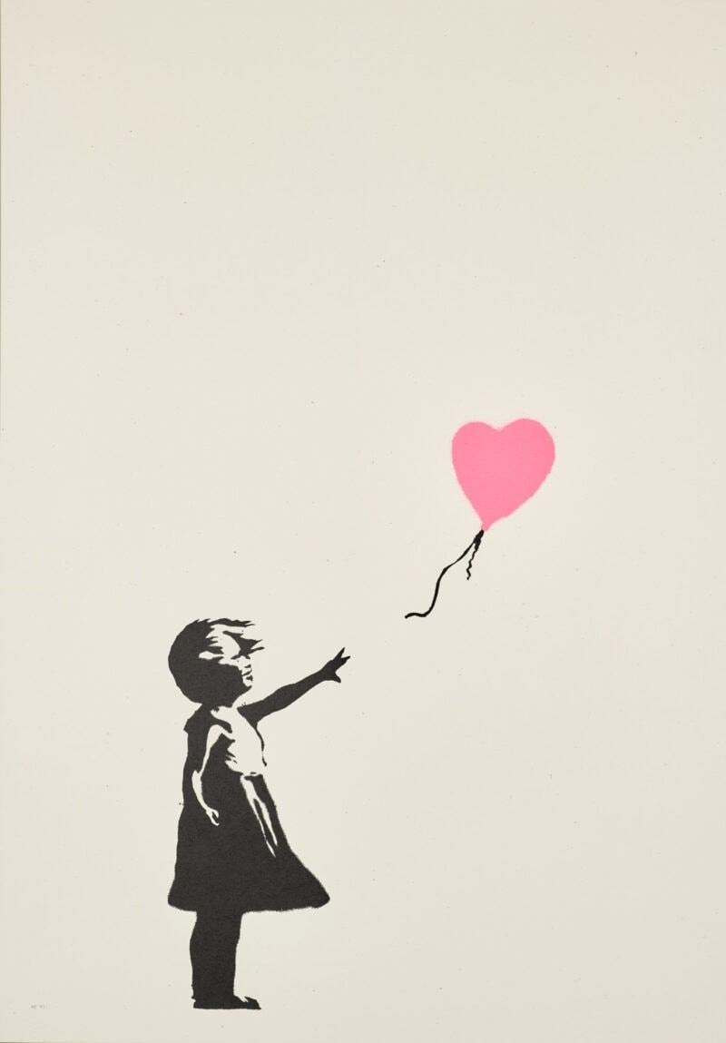 Banksy — Girl With Balloon Pink AP