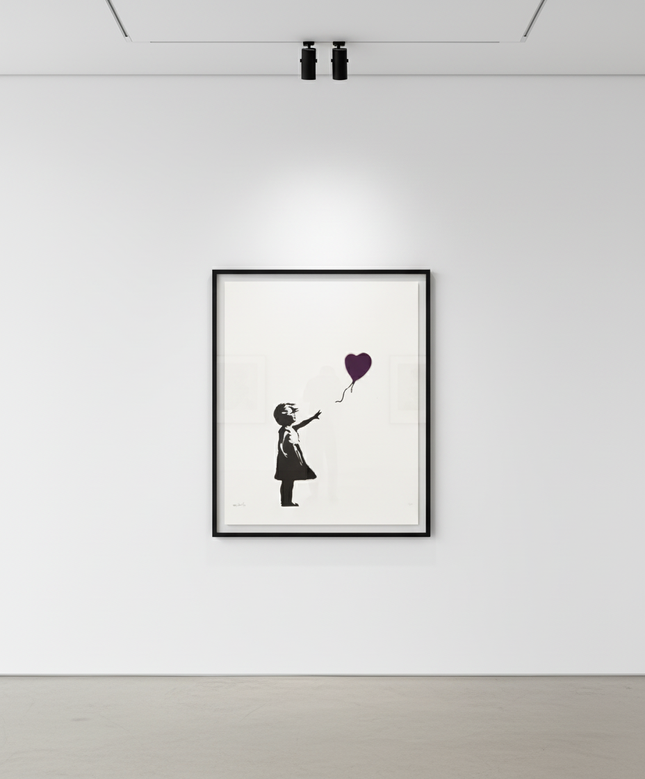 Girl With Balloon Purple — Banksy | Guy Hepner