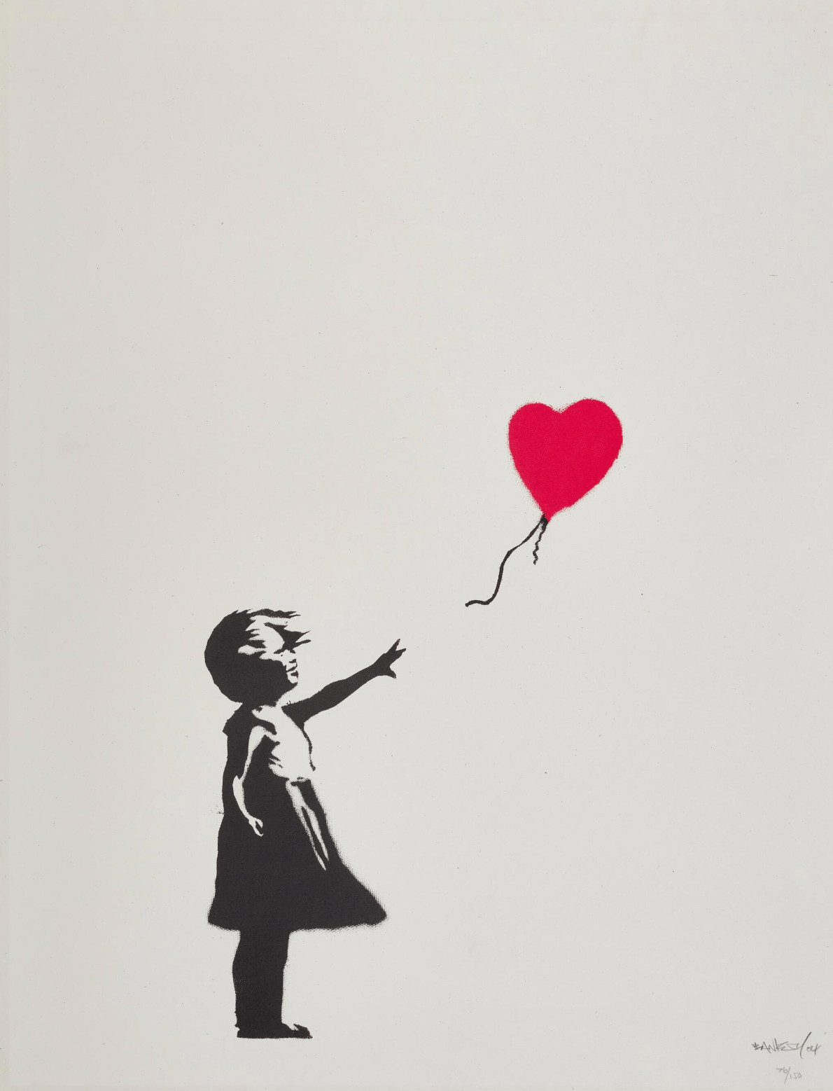 Girl With Balloon (Signed)