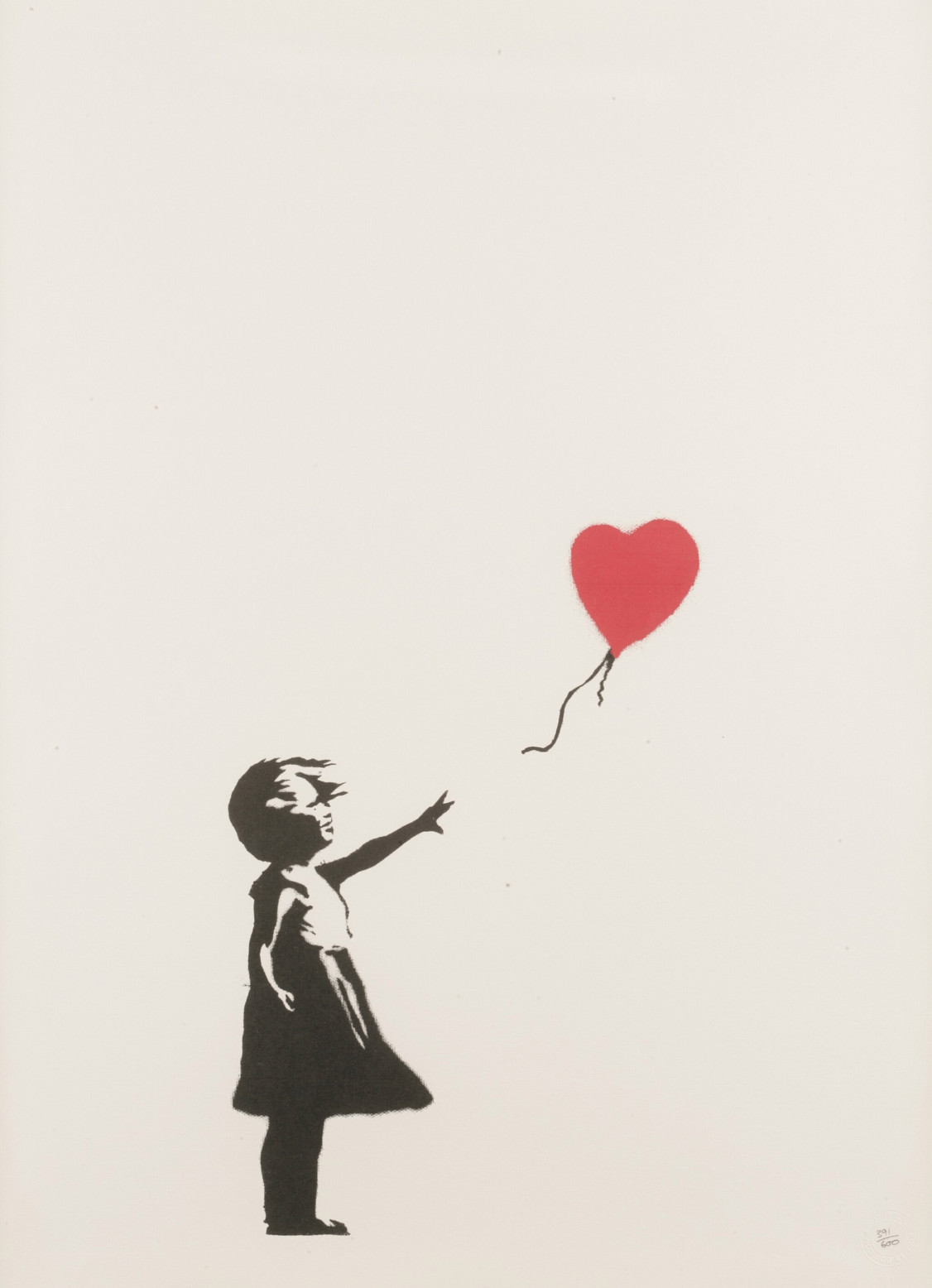 Girl With Balloon Unsigned