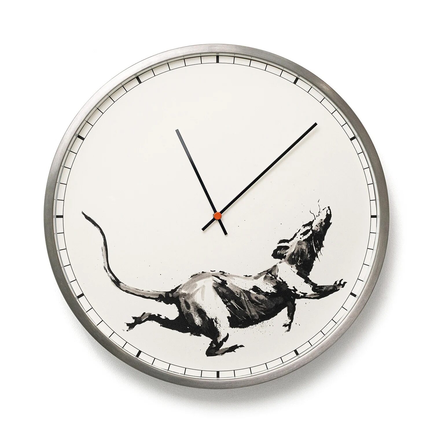Banksy - Rat Clock (Signed), 2019, Screenprint on wall clock
