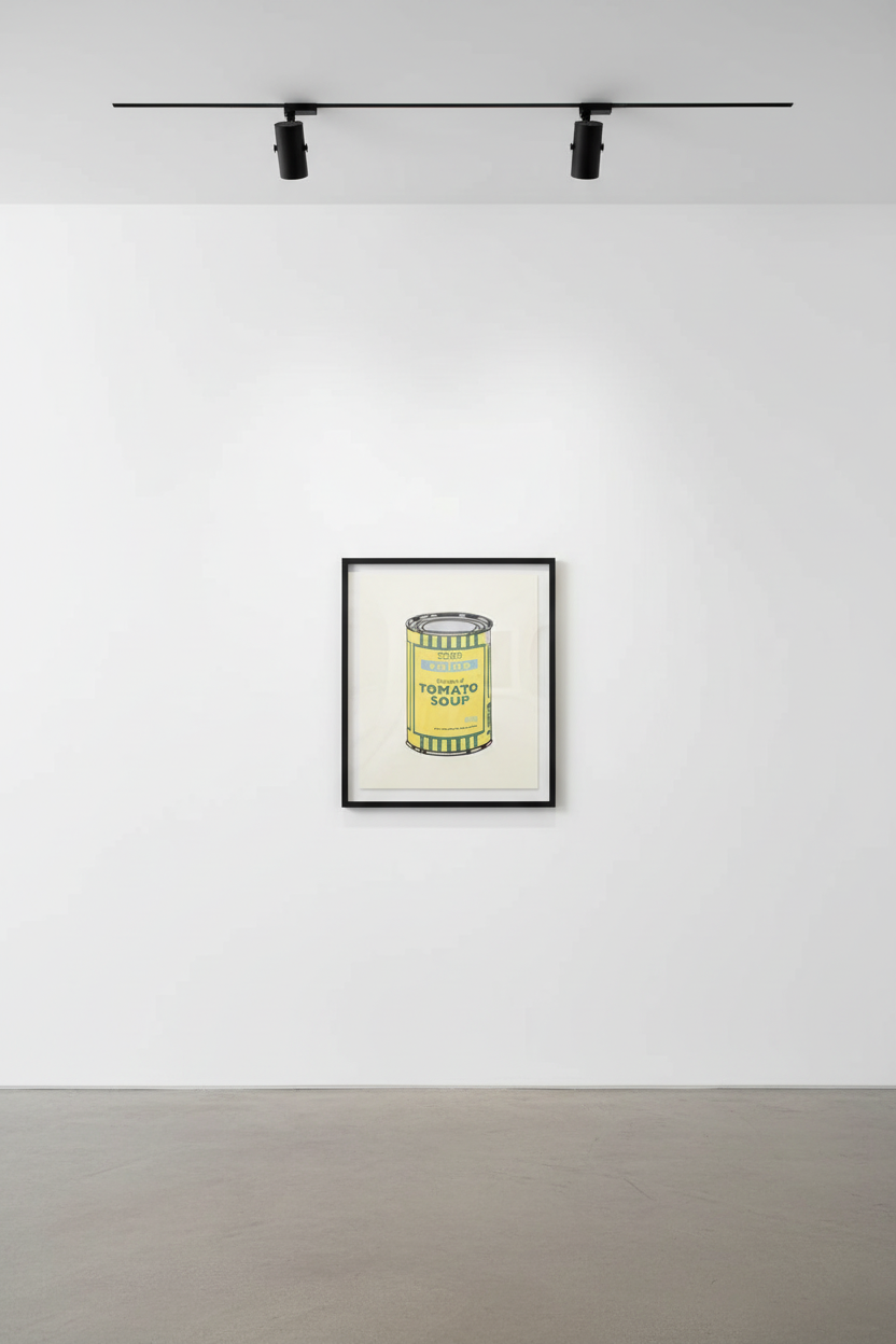Soup Can (Yellow, Emerald, Sky Blue) (Signed)