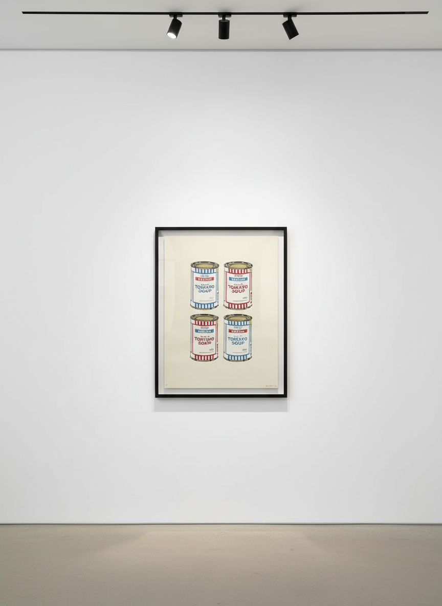 Soup Can (Banana, Lime, Purple) (Signed) — Banksy | Guy Hepner