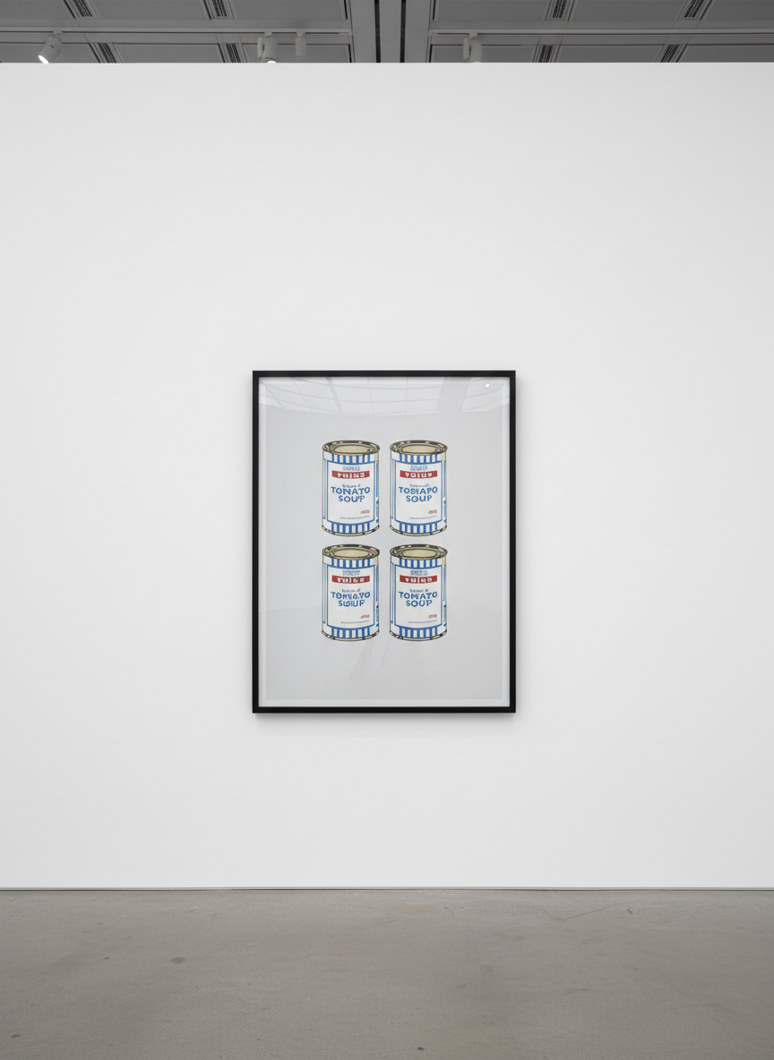 Soup Can (Original)… — Banksy · Tesco Soup Cans | Guy Hepner