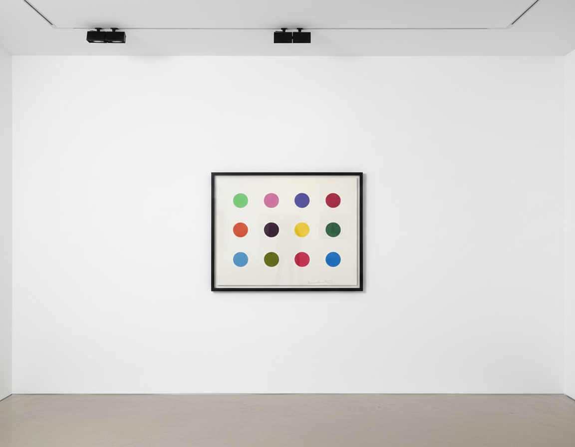 Damien Hirst, Perillartine, 2011. Woodcut, Edition of 55. Available at Guy Hepner, New York.