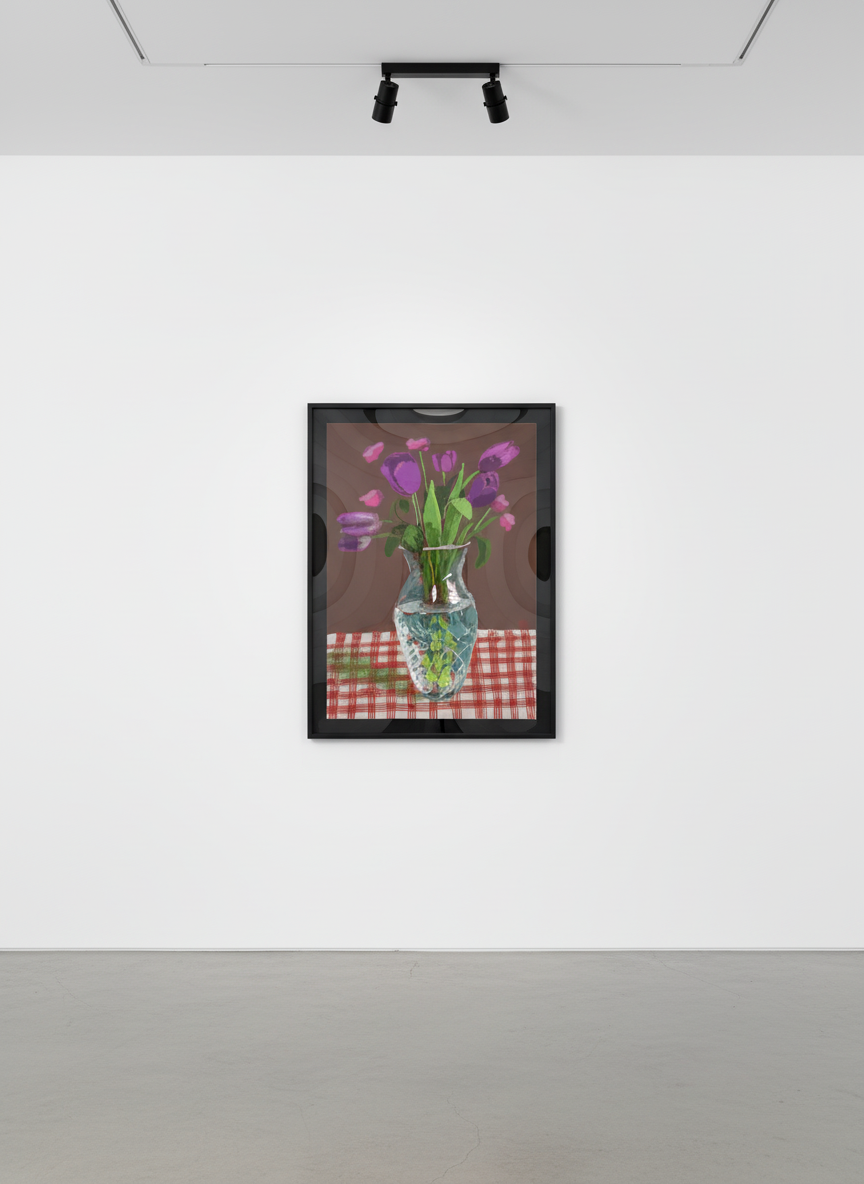 16th March, Tulips in Cut Glass — David Hockney | Guy Hepner
