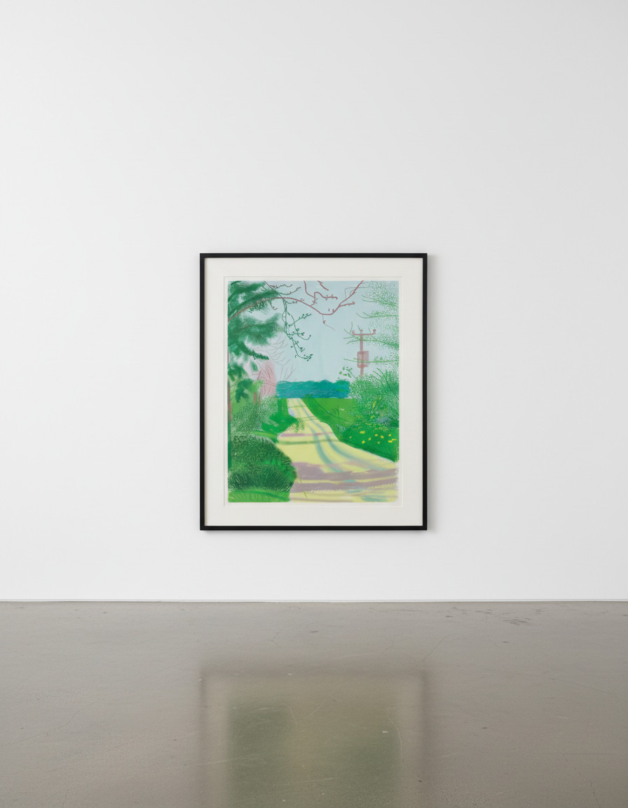 david hockney 23rd april from the arrival of spring in woldgate east yorkshire in