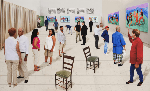 Two Chairs With People