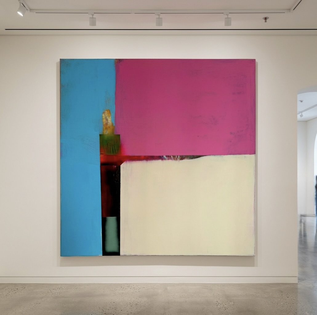 David Pher - Leises Land, 2025, Acryl On Canvas