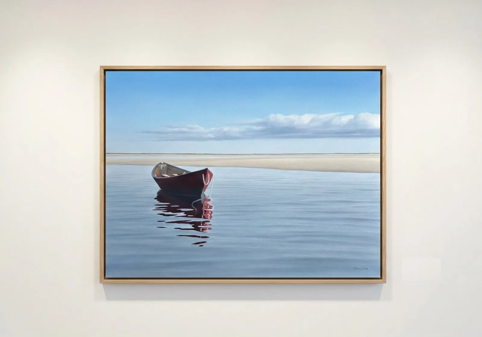 Derek Macara - Dory in the Cove, 2026, Oil on Canvas