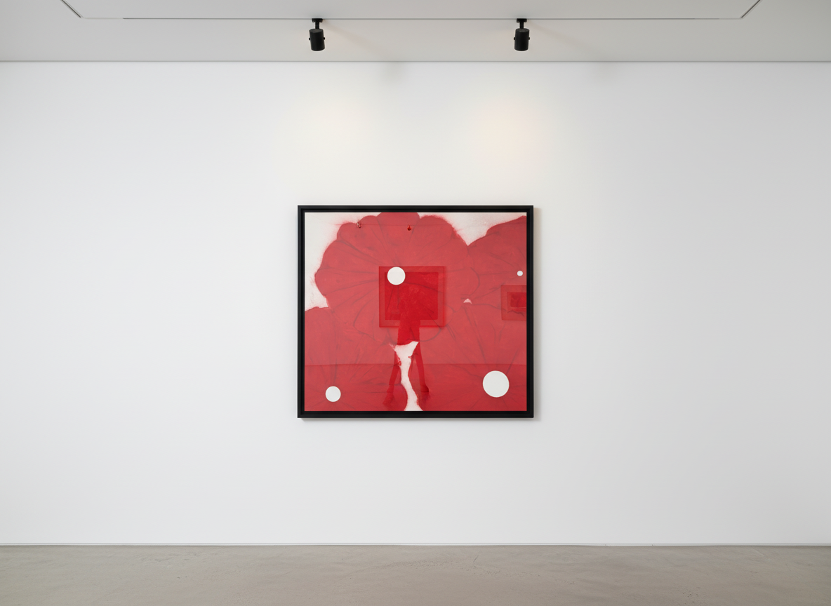 Four Red Poppies April 24 — Donald Sultan, 2024