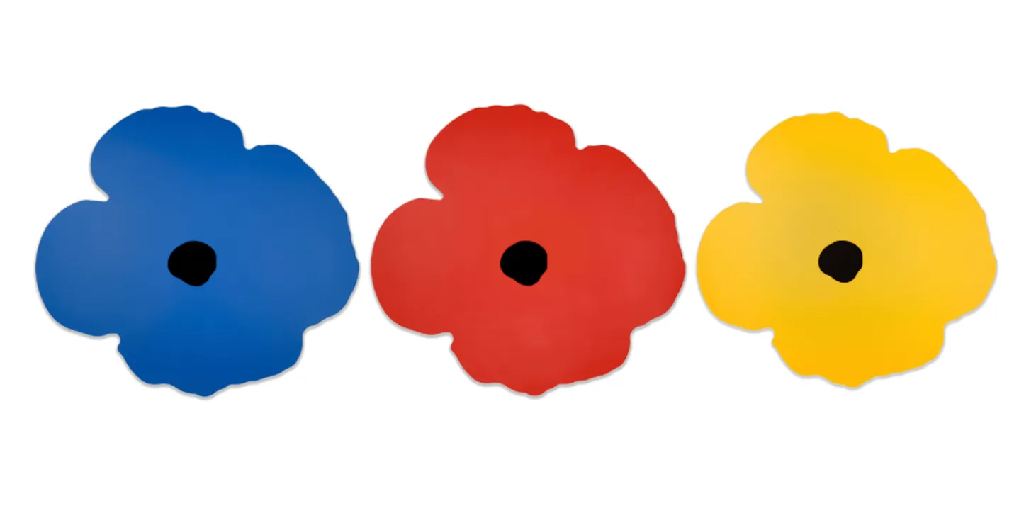Wall Poppy Oct 15 (Blue, Red, Yellow)
