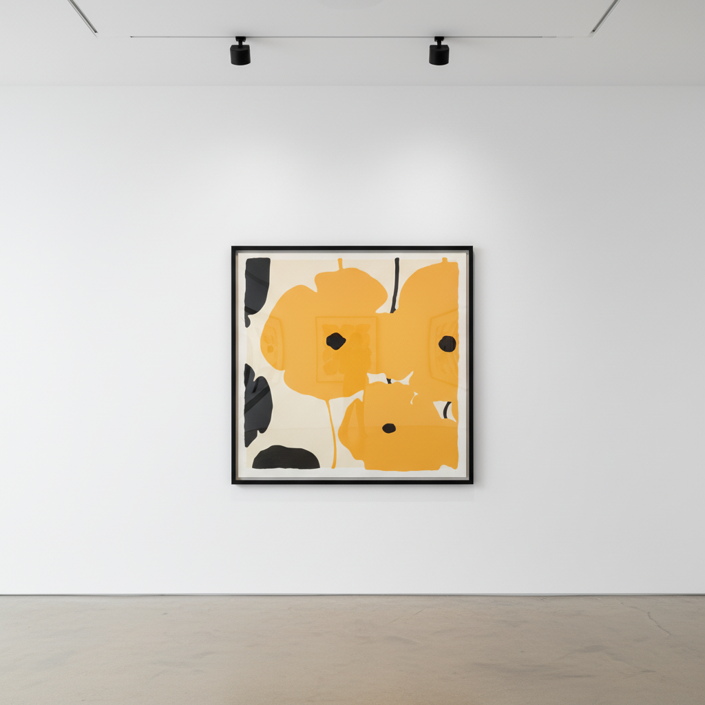Yellow and Black Poppies