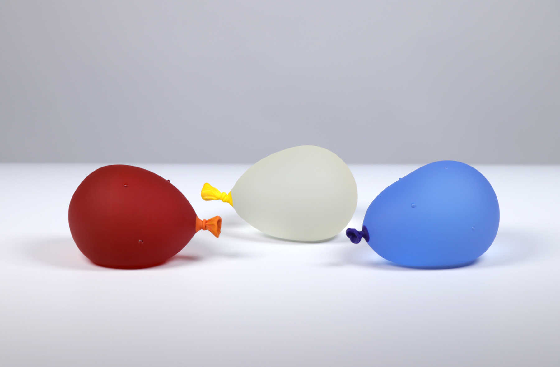 Water Balloon Trio 3- Sunset Orange w/ droplets, Lemonade, Cool Breeze w/ droplets