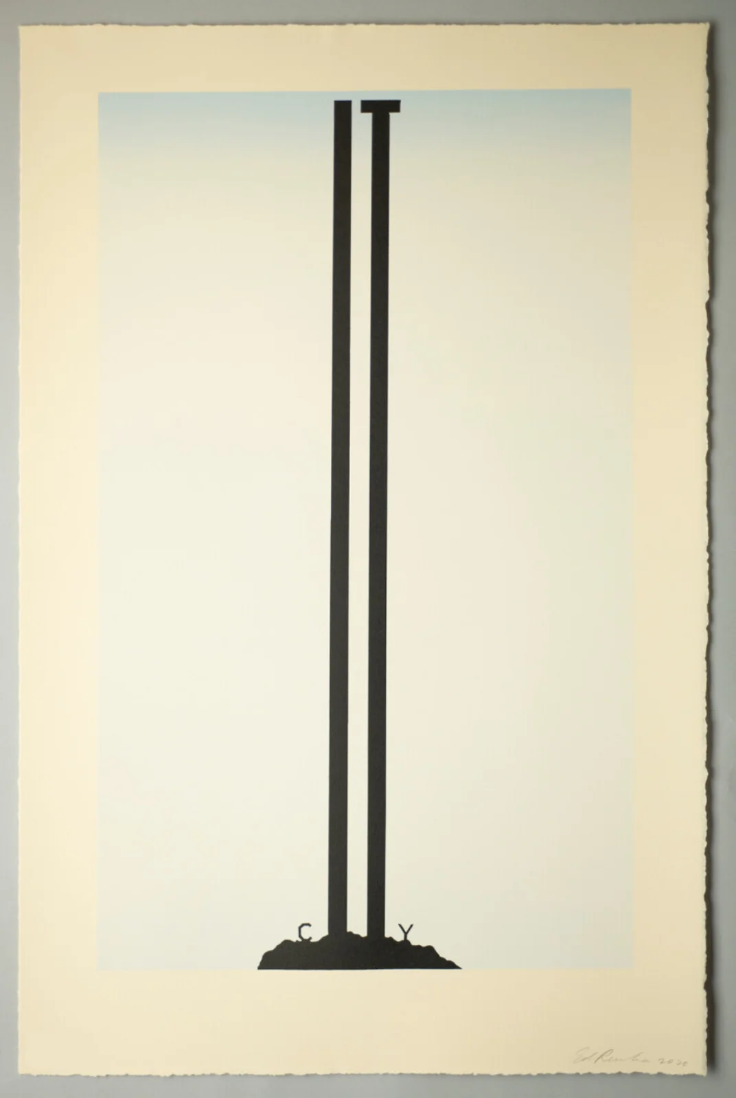 Ed Ruscha - City, 2020, Lithograph