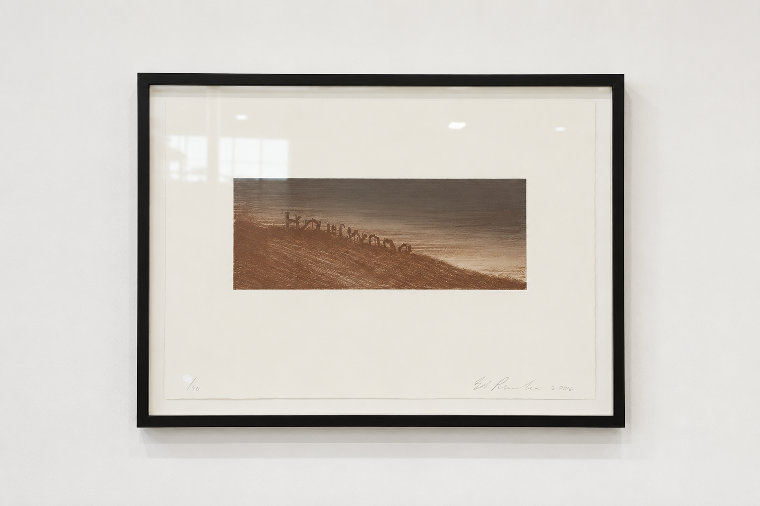 Ed Ruscha - Landmark Decay, 2006, 6 color lithograph
