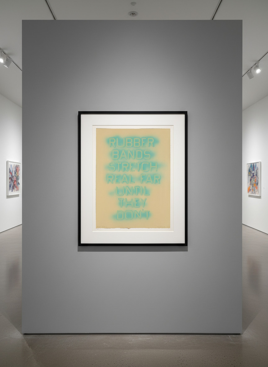 Ed Ruscha - Rubber Bands (State II), 2017, Lithograph