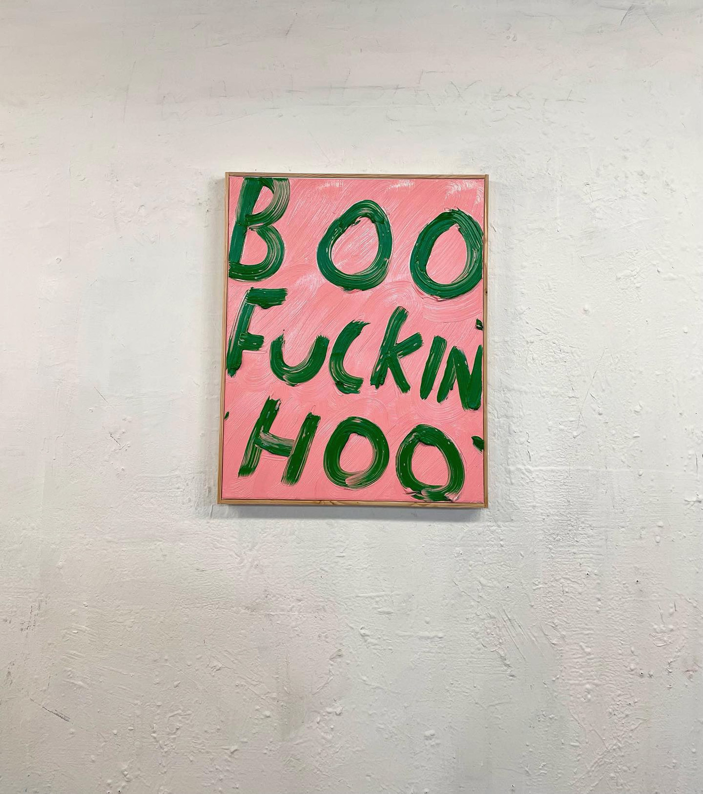 Eric Stefanski - Boo Fucking Hoo, 2023, Oil on canvas