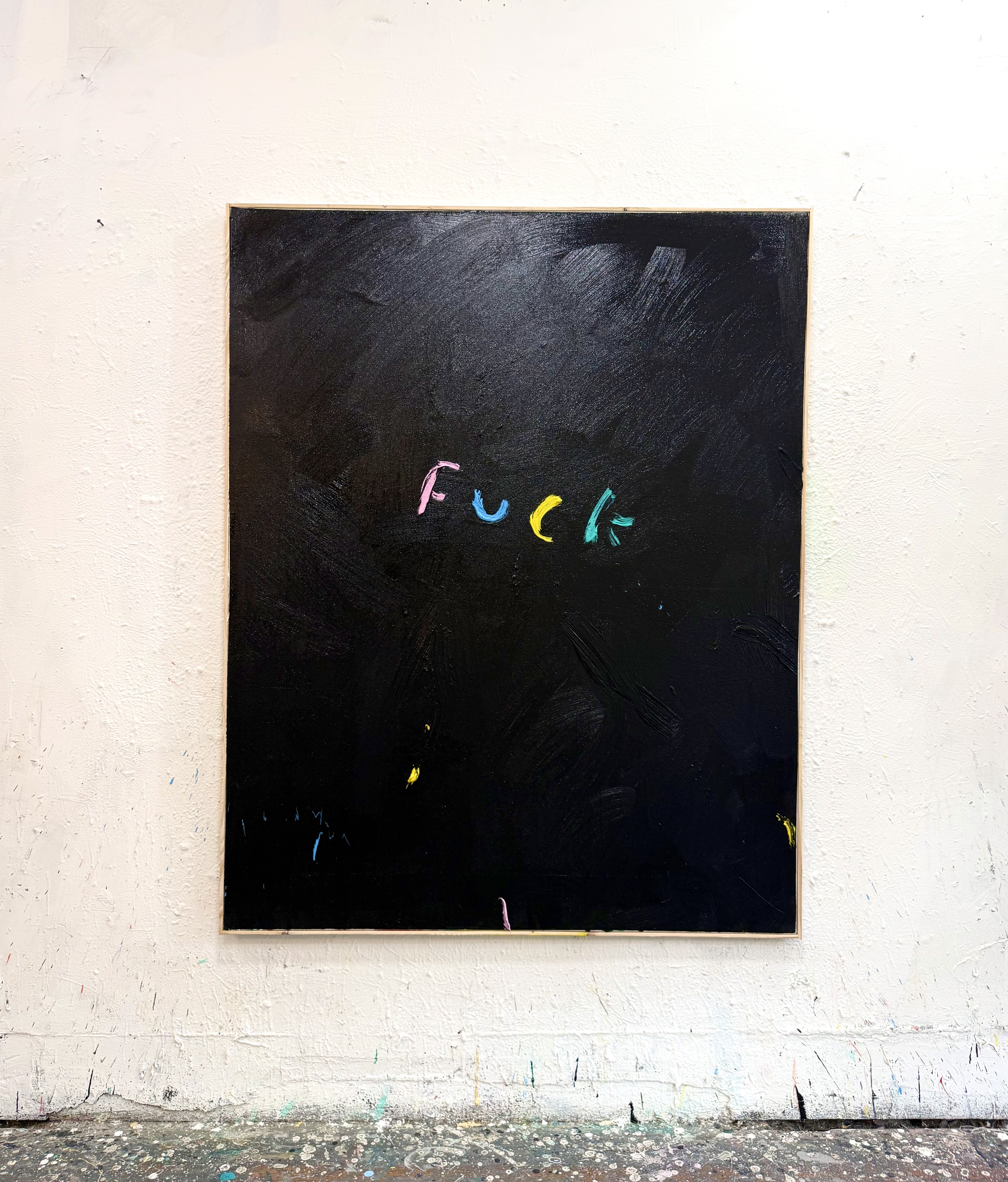 Eric Stefanski - Fuck, 2026, Oil on Canvas