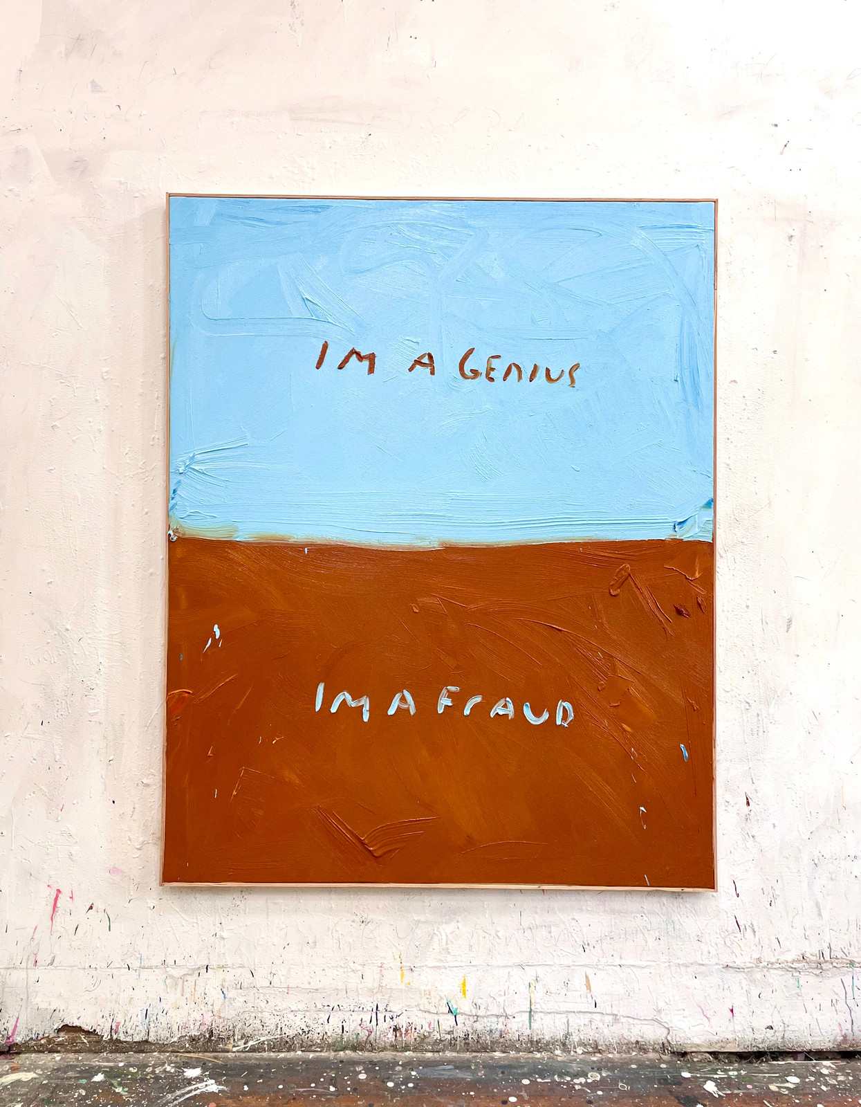 Eric Stefanski - I'm A Genius/I'm A Fraud, 2025, Oil on canvas