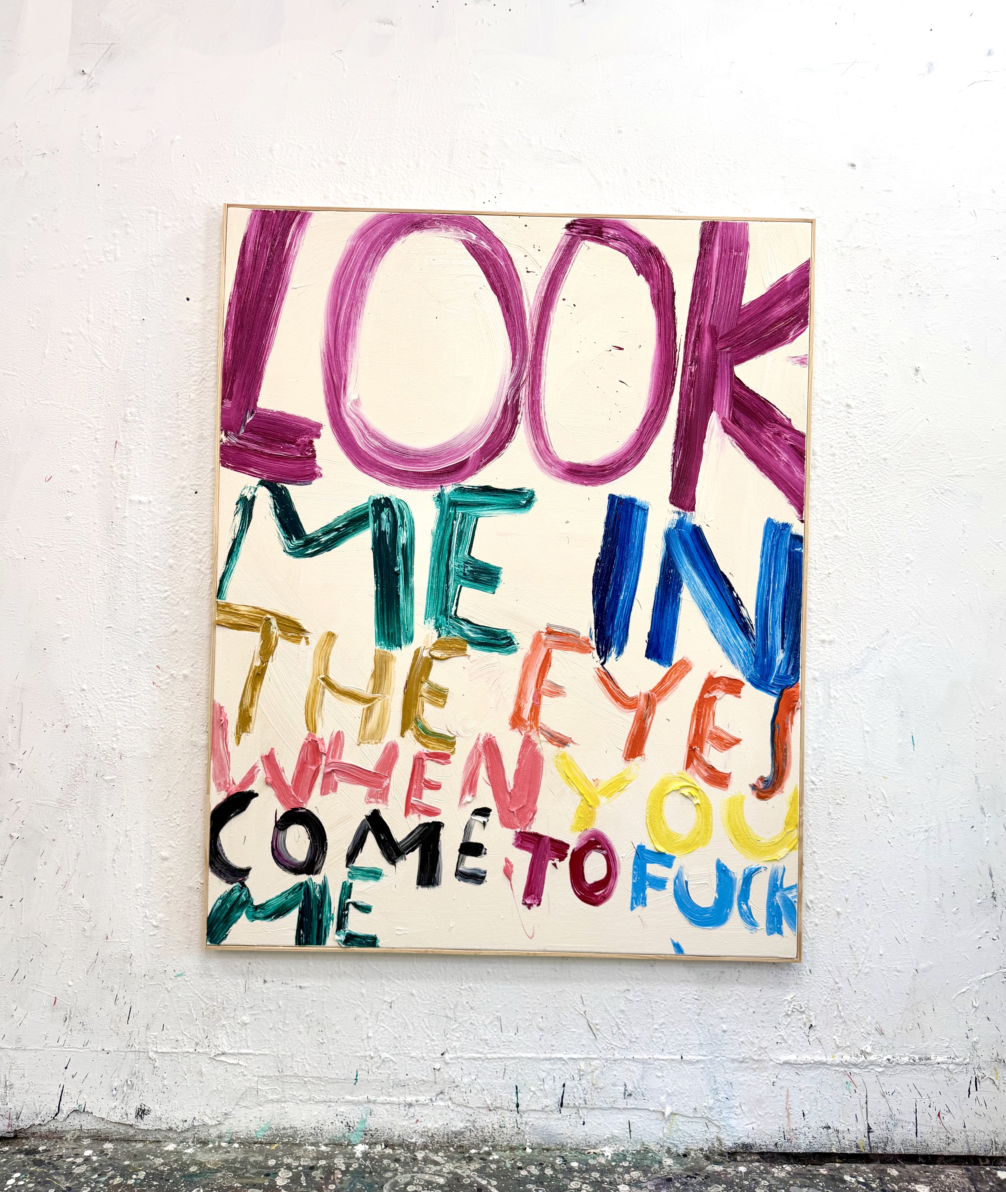 Eric Stefanski - Look Me In The Eye, 2026, Oil on Canvas