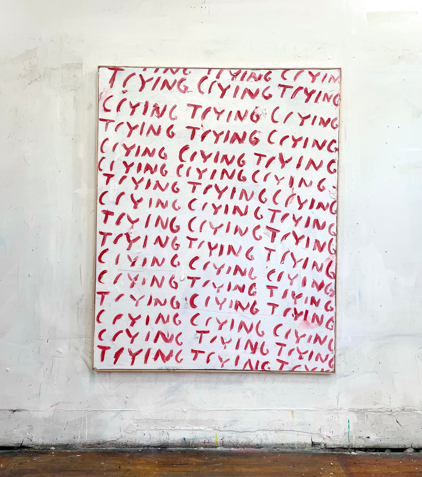 Eric Stefanski - Trying Crying, 2024, Oil on canvas