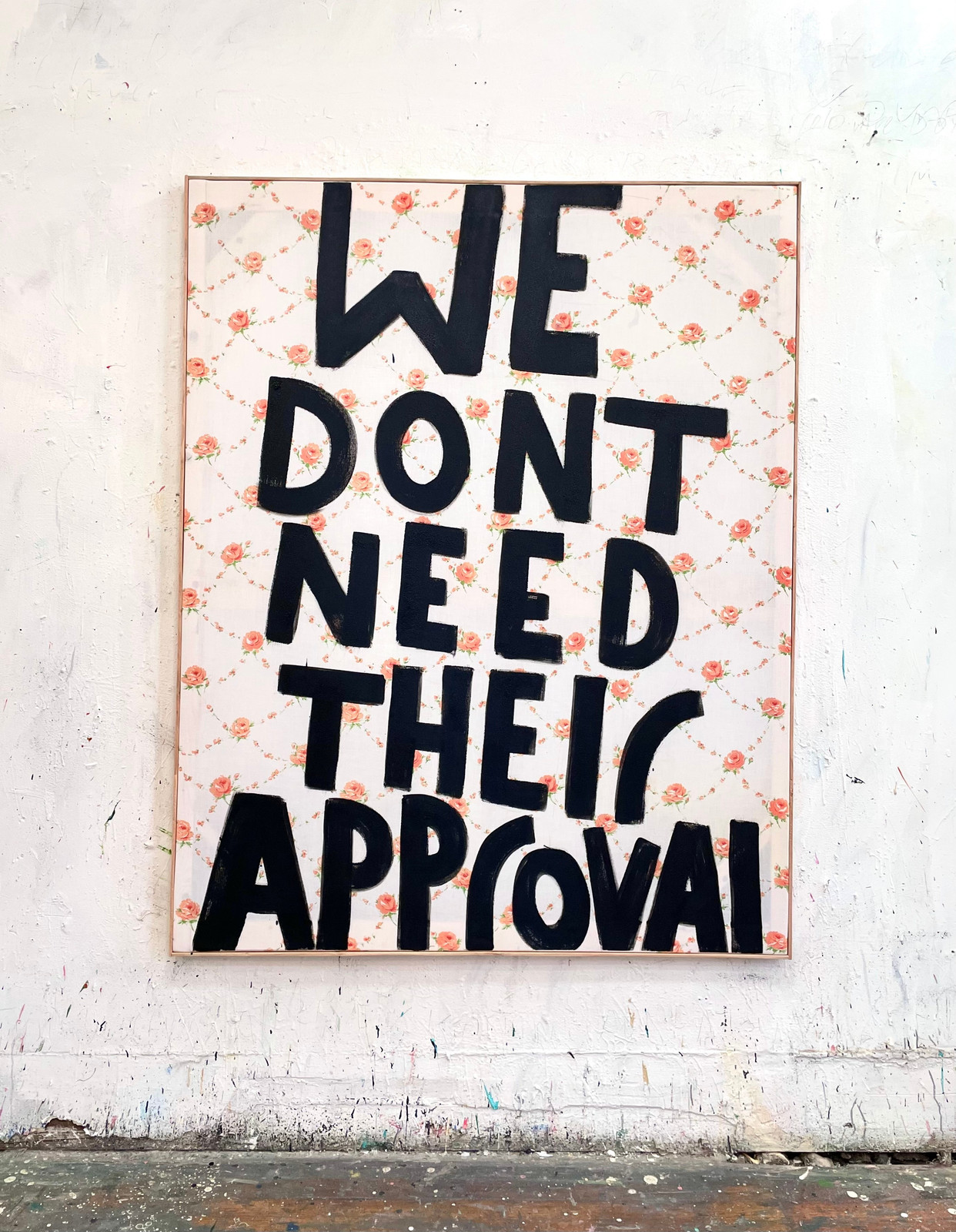 Eric Stefanski - We Don't Need Their Approval, 2025, Acrylic On Canvas