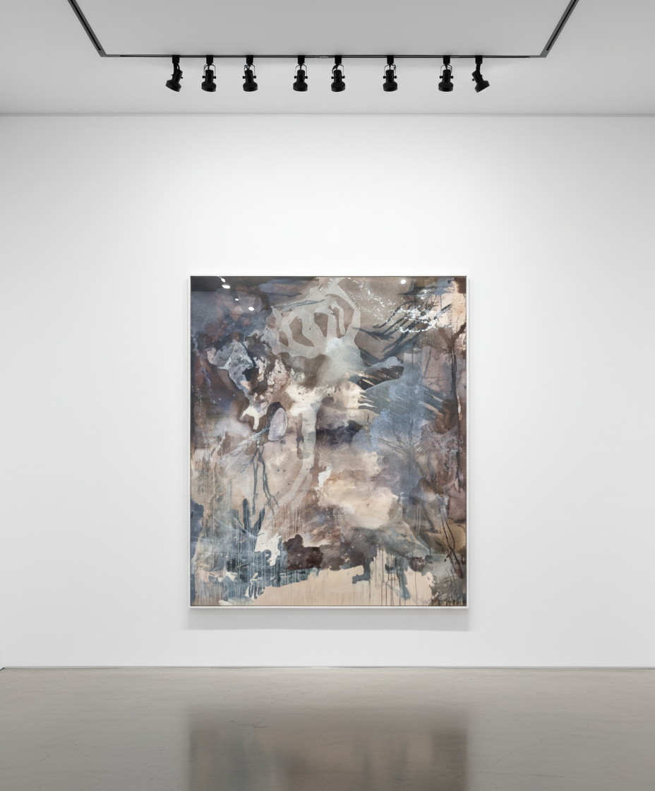 Fontaine Scarelli - Romulan - Shadows Within Shadows, 2025, Mixed media on canvas