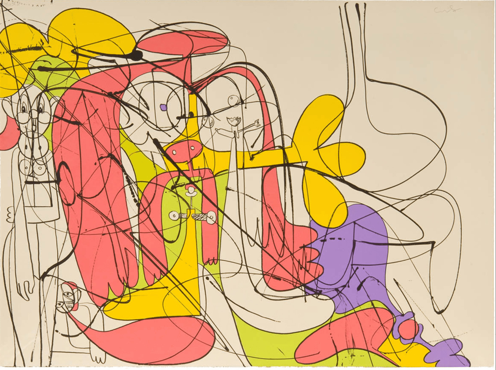 Reclining Nude Forms (State I)