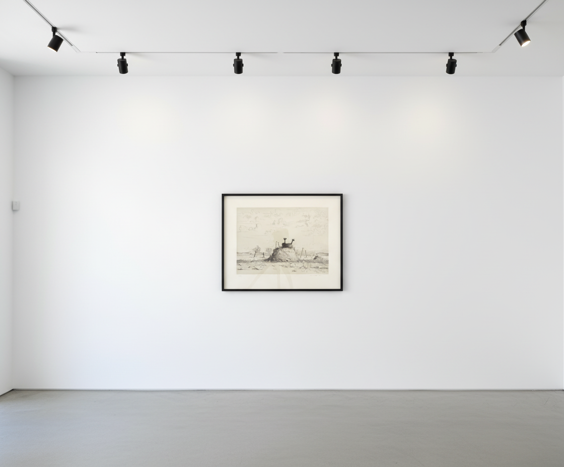 George Condo - Untitled Landscape, 1995, Etching and aquatint